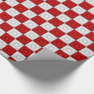 Vergnügte Ecken, rot-weißes Geschenkpapier