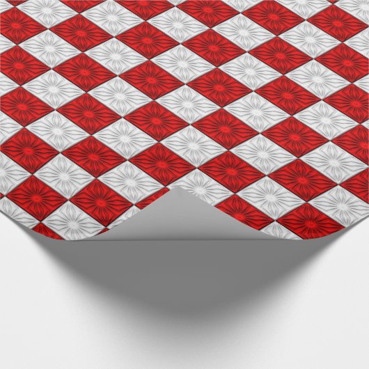 Vergnügte Ecken, rot-weißes Geschenkpapier (Ecke)