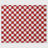 Vergnügte Ecken, rot-weißes Geschenkpapier (Flach)