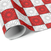 Vergnügte Ecken, rot-weißes Geschenkpapier (Rolleneckpunkt)