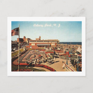 Vergnügungen, Asbury Park, New Jersey Vintag Postkarte