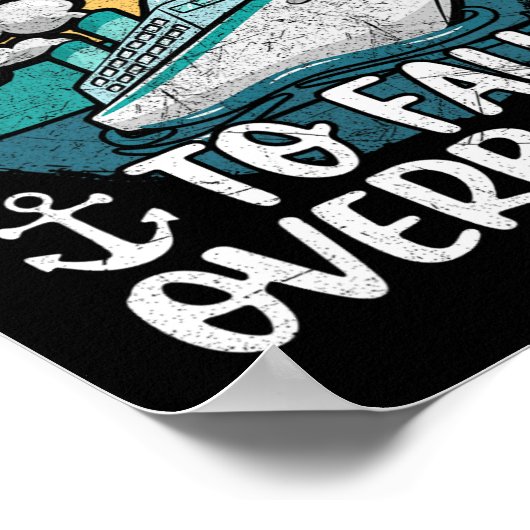 Vergnügungs-Familie Kreuzfahrt am wahrscheinlichst Poster (Ecke)