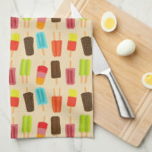 Vergnügungs- und farbenfrohe Popsicles Retro Muste Handtuch (Viertel Falte)