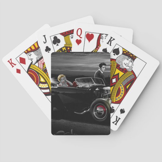Vergnügungsfahrt B&W Spielkarten (Rückseite)
