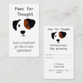 Vergnügungshunde Visitenkarte (Vorne/Hinten)