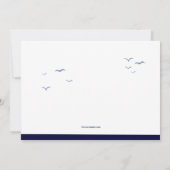 Vergnügungspark-(blaue) Einladung (Rückseite)