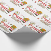 Vergnügungspark-Fanatiker Geschenkpapier (Ecke)