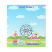 Vergnügungspark Funfair Notizblock (Vorderseite)