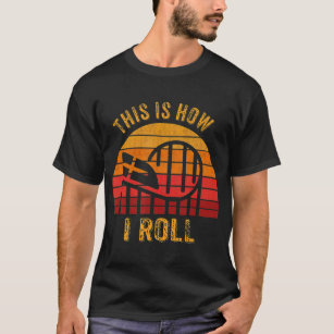 Vergnügungspark für Vintage Retro-Roller Untersetz T-Shirt