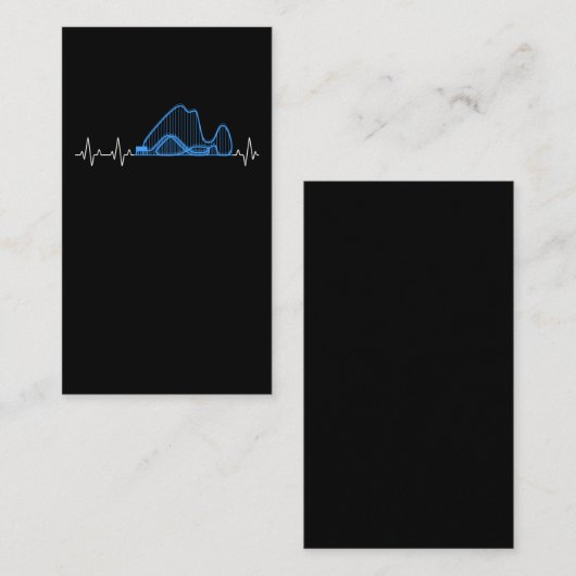 Vergnügungspark Heartbeat Roller Untersetzer Visitenkarte (Vorne/Hinten)