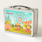 Vergnügungspark - individuelle Kid's Lunch Box (Vorderseite)