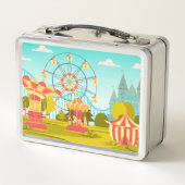 Vergnügungspark - individuelle Kid's Lunch Box (Rückseite)