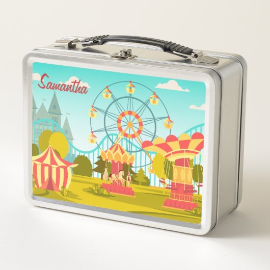 Vergnügungspark - individuelle Kid's Lunch Box (Vorderseite)