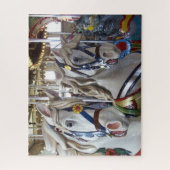 Vergnügungspark Karussell Pferde Puzzle (Vertikal)