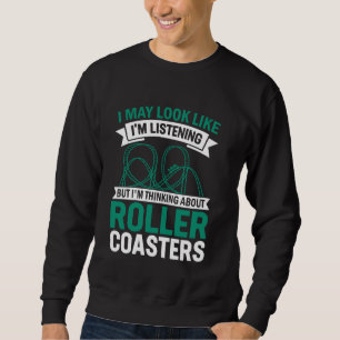 Vergnügungspark Lustige Achterbahn Vintage-Thema Sweatshirt