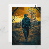 Vergnügungspark Postkarte (Vorne/Hinten)