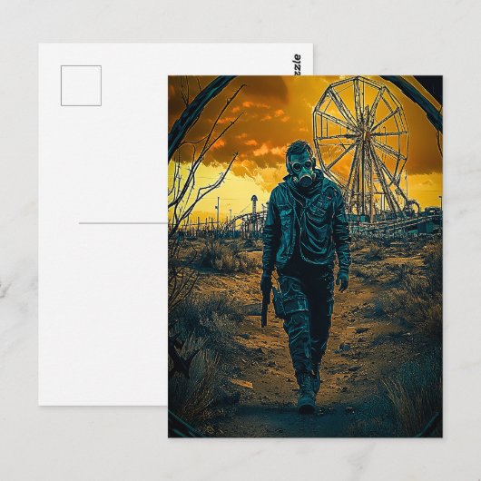 Vergnügungspark Postkarte (Vorne/Hinten)