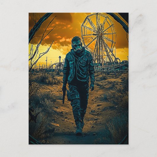 Vergnügungspark Postkarte (Vorderseite)