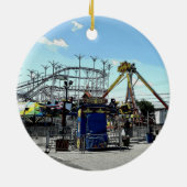 Vergnügungspark-Rollen-Untersetzer-alter Keramik Ornament (Hinten)