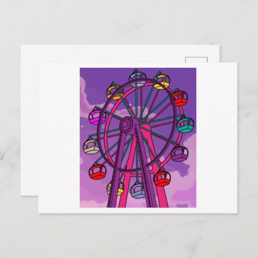 Vergnügungspark Vergnügungspark Vergnügungspark Postkarte (Vorne/Hinten)
