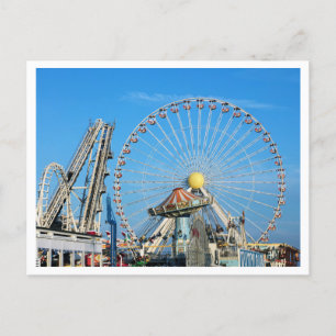 Vergnügungspark, Wildwood NJ, Vintag Postkarte