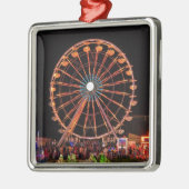 Vergnügungsparkrad Silbernes Ornament (Links)