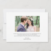 Vergnügungspräsentation Dankeskarte (Rückseite)