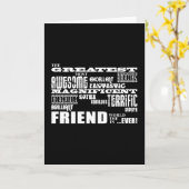 Vergnügungsspenden für Freunde: Bester Freund Karte (Gelbe Blume)