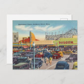 Vergnügungszentrum, Salisbury Beach, Massachusetts Postkarte (Vorne/Hinten)