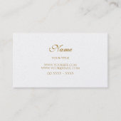 Vergoldet Modern und Elegant Visitenkarte (Vorderseite)