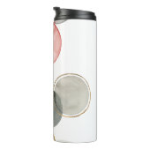 Vergoldete Bereiche Thermosbecher (Nach rechts gedreht)