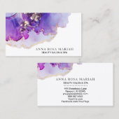 *~* vergoldete bezauberndes abstraktes mutiges visitenkarte (Vorne/Hinten)