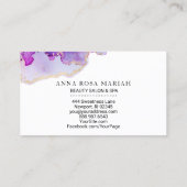 *~* vergoldete bezauberndes abstraktes mutiges visitenkarte (Rückseite)