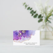 *~* vergoldete bezauberndes abstraktes mutiges visitenkarte (Stehend Vorderseite)