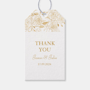 vergoldete Blüten Geschenkanhänger