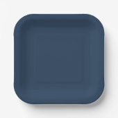 Vergoldete Eleganz Mitternachtsblau Pappteller (Vorderseite)