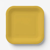 Vergoldete Eleganz Mitternachtsgold Pappteller (Vorderseite)