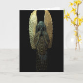 Vergoldete Engels-Gruß-Karte Karte (Gelbe Blume)