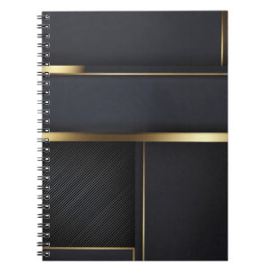 Vergoldete Geometrie Luxus Notizblock