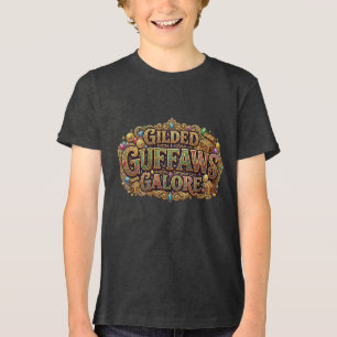 Vergoldete Lachsalven im Überfluss – Luxus-Lachen Tri-Blend Shirt