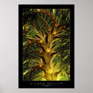 Vergoldete Leere Poster