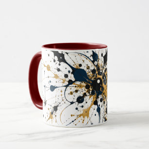 Vergoldete Mitternacht Tasse