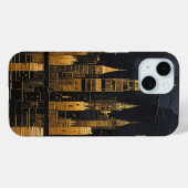 Vergoldete Mitternachtssilhouette Case-Mate iPhone Hülle (Rückseite (Horizontal))