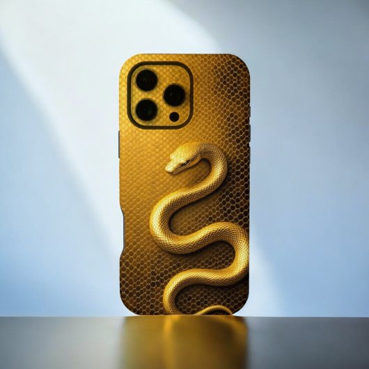 Vergoldete Python iPhone Hülle