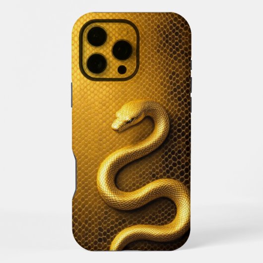 Vergoldete Python iPhone Hülle (Rückseite)