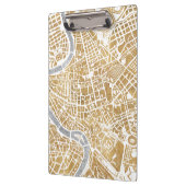 Vergoldete Stadt-Karte von Rom Klemmbrett (Links)