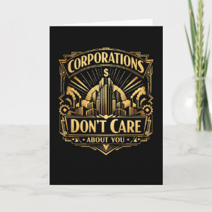 Vergoldete Türme der Gier Feiertagskarte