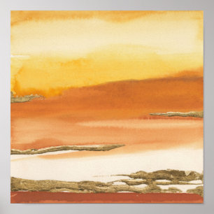 Vergoldeter abstrakter Druck v2 des Bernstein-I Poster