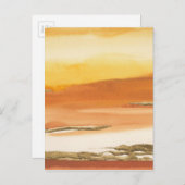 Vergoldeter abstrakter Druck v2 des Bernstein-I Postkarte (Vorne/Hinten)