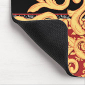 Vergoldeter Damast Mousepad für den eleganten (Ecke)